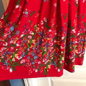 Lularoe Amelia NWT M red floral